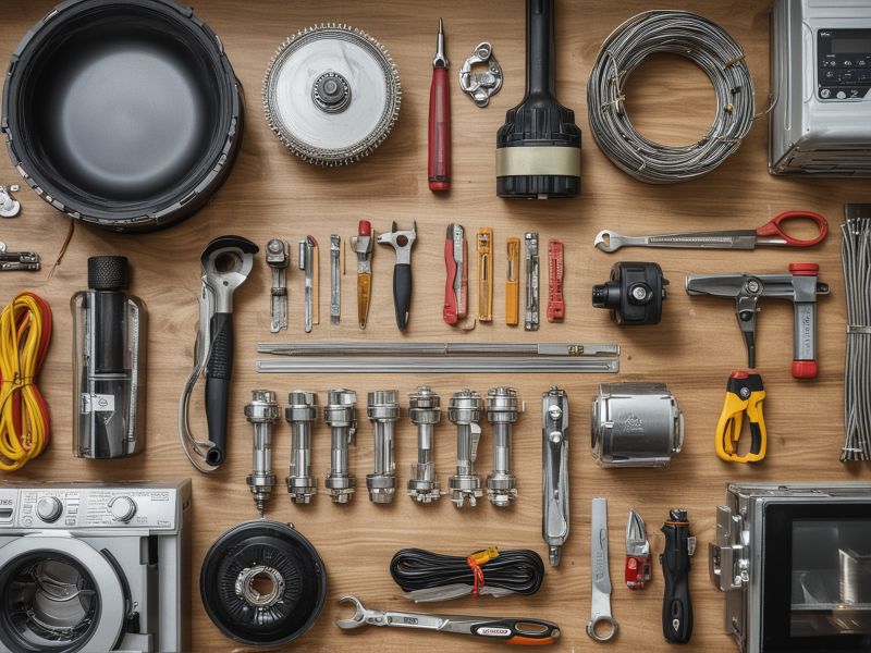 Professional appliance repair tools and workspace showcasing Y & S Appliance Repair expertise