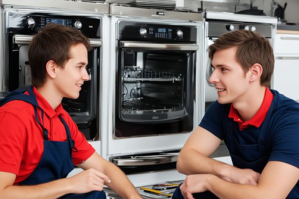 Young appliance repair technician and apprentice for Y & S Appliance Repair service team