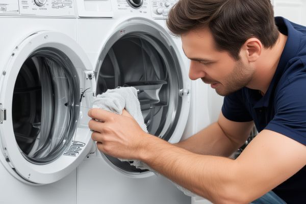 Washing machine vent and hose maintenance service